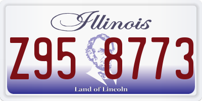 IL license plate Z958773