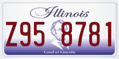 IL license plate Z958781