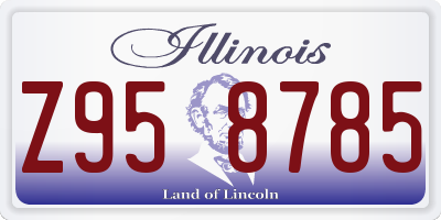 IL license plate Z958785