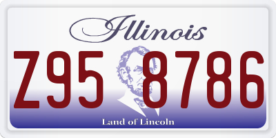 IL license plate Z958786