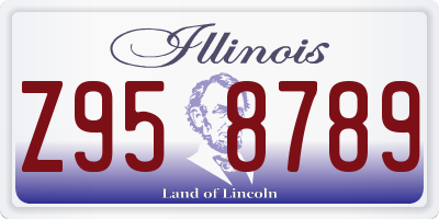 IL license plate Z958789
