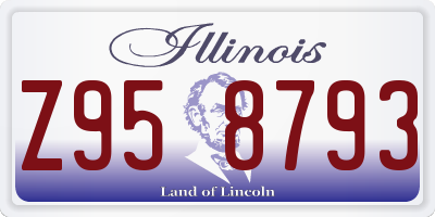 IL license plate Z958793