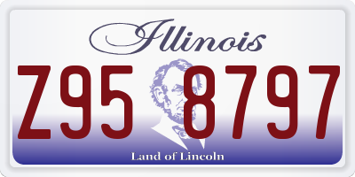 IL license plate Z958797