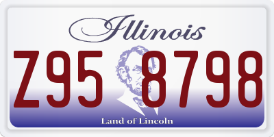 IL license plate Z958798