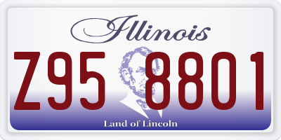 IL license plate Z958801