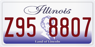 IL license plate Z958807