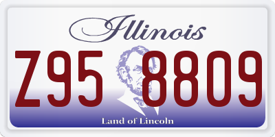 IL license plate Z958809