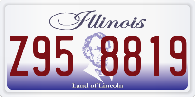 IL license plate Z958819