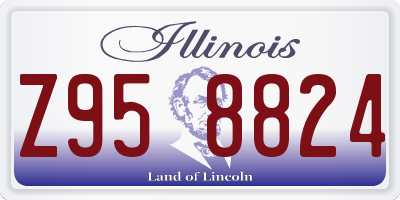 IL license plate Z958824