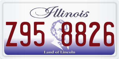 IL license plate Z958826
