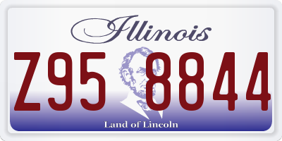 IL license plate Z958844