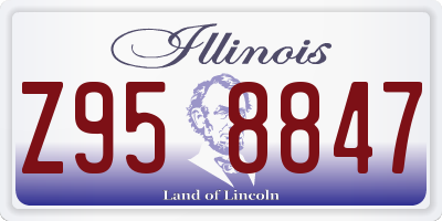 IL license plate Z958847