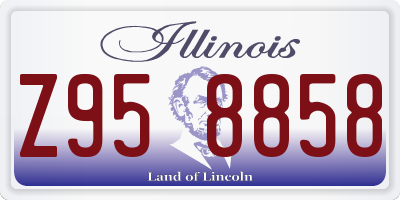 IL license plate Z958858