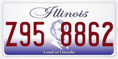 IL license plate Z958862