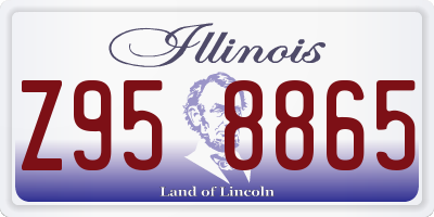 IL license plate Z958865