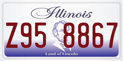 IL license plate Z958867