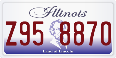 IL license plate Z958870