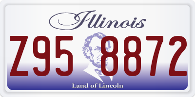 IL license plate Z958872