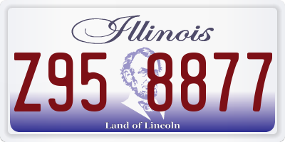 IL license plate Z958877