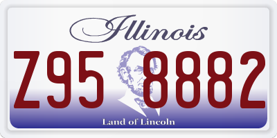 IL license plate Z958882