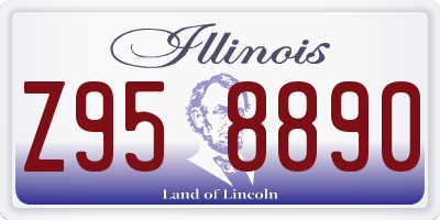 IL license plate Z958890