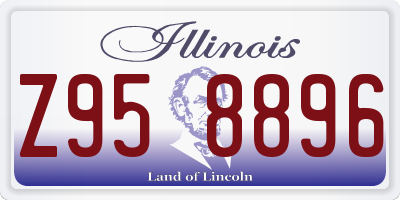 IL license plate Z958896