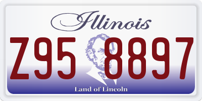 IL license plate Z958897