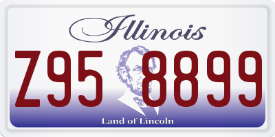 IL license plate Z958899