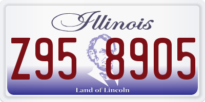 IL license plate Z958905
