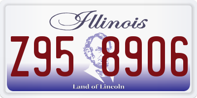 IL license plate Z958906