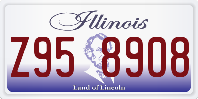 IL license plate Z958908