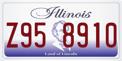 IL license plate Z958910