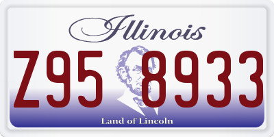 IL license plate Z958933