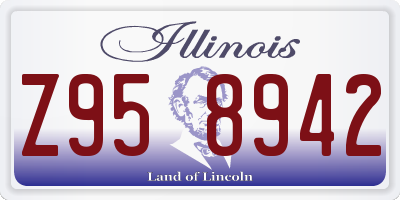 IL license plate Z958942
