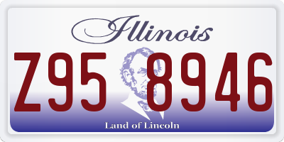 IL license plate Z958946
