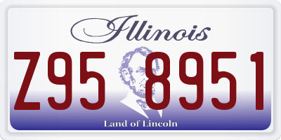 IL license plate Z958951