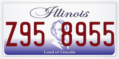 IL license plate Z958955