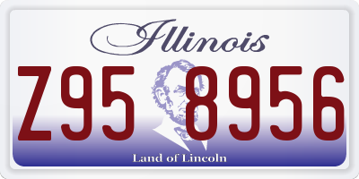 IL license plate Z958956