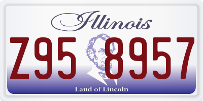 IL license plate Z958957