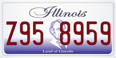 IL license plate Z958959