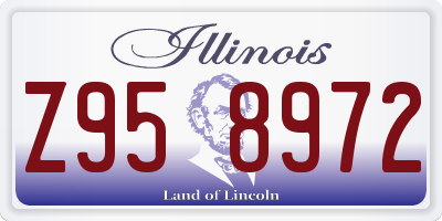 IL license plate Z958972