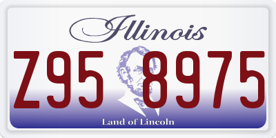 IL license plate Z958975