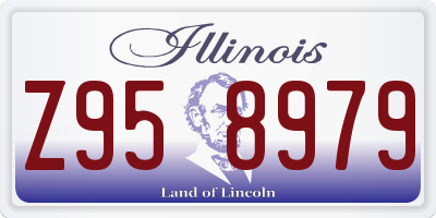 IL license plate Z958979