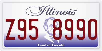 IL license plate Z958990