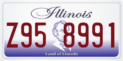 IL license plate Z958991