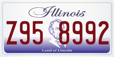 IL license plate Z958992