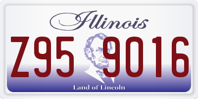 IL license plate Z959016