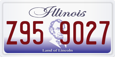 IL license plate Z959027