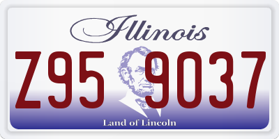 IL license plate Z959037