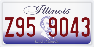 IL license plate Z959043